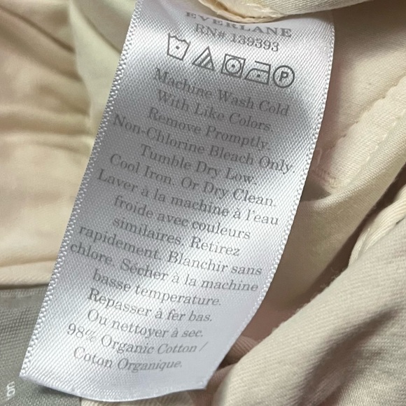 Everlane • Cotton Twill Easy Pant Pull On Cream/Ivory Women's Pants - Picture 10 of 10
